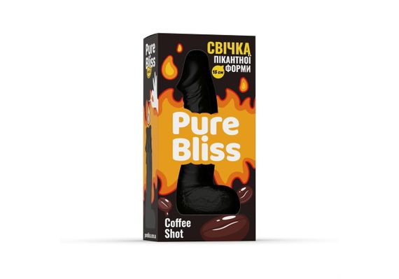 Свеча в форме фаллоса Pure Bliss Black Coffee Shot с ароматом кофе, 15 см Sex Aura | Зображення 6