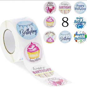Наклейки, стікери  " Happy Birthday" Cuty