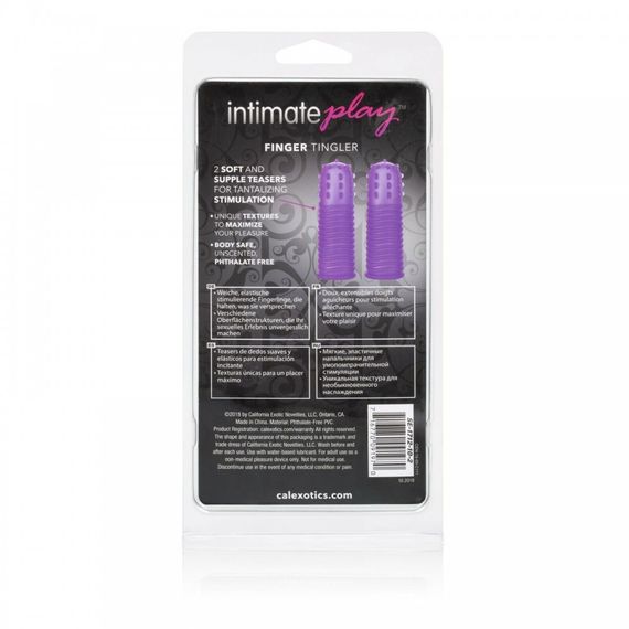 Насадки на пальці California Exotic ntimate Play Finger Tingler Purple Sex Aura | Зображення 7