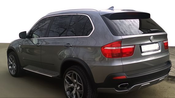 Накладка на задній бампер (2007-2010, під фарбування) для BMW X5 E-70 рр