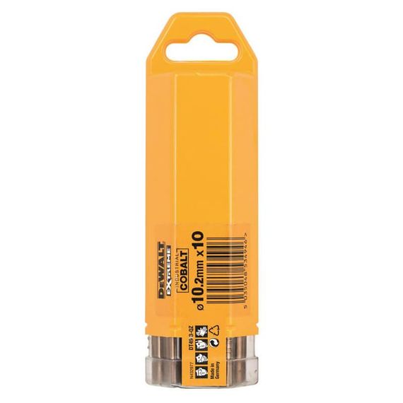 Свердло по металу 10,2мм EXTREME INDUSTRIAL COBALT 10шт DeWALT DT4943