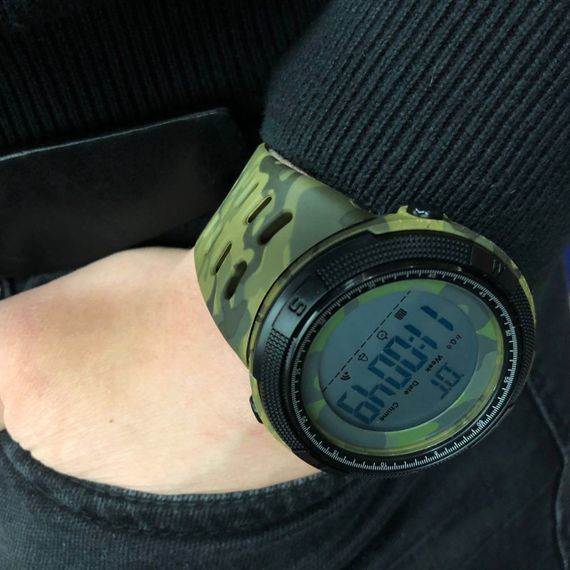 Військові годинники з підсвічуванням, Електронні спортивні годинники Армійські мілітарі BX-47 | Зображення 5