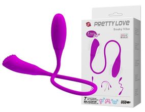 Гибкий двусторонний вибратор PRETTY LOVE - Snaky Vibe, BI-014327-2 sexstyle