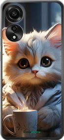 Чохол на Oppo A78 4G Білий кіт "5646u-3142-2448"