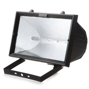 Прожектор уличный галогенный IP54 HL-04 1500W black черный