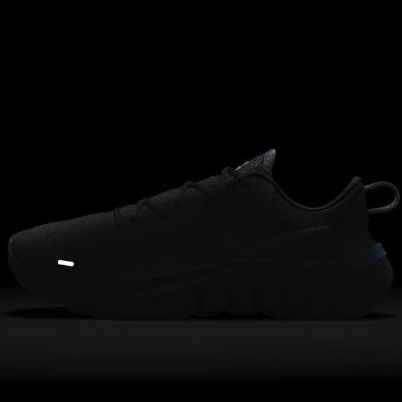 Кроссовки мужские Nike Flex Run CW3408-001 (черные, для бега, повседневные, текстиль, логотип найки) | Зображення 8