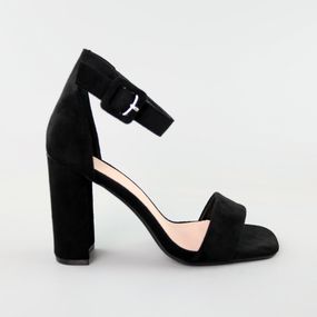 Босоніжки жіночі замшеві 589033 Чорні 36 37 38 39 40