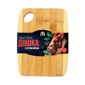 Дошка кухонна 20*15см бамбук з отвором 8866 S&T