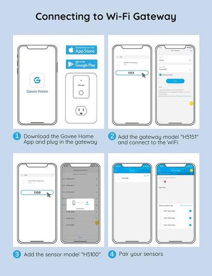 Умный wi-fi термометр гигрометр цифровой Govee Life | Зображення 6