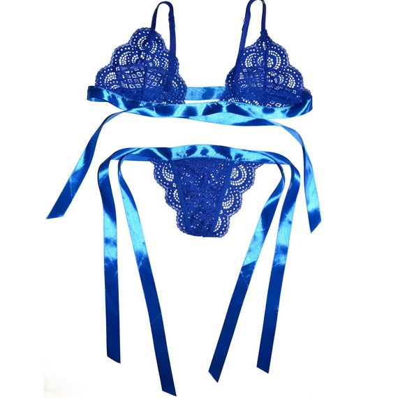 Еротичний комплект Babydoll 48 Синій 5168-2 | Зображення 4