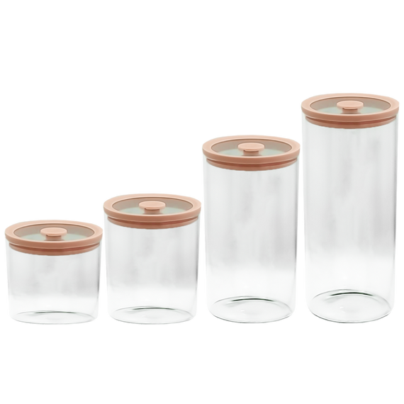 Ємність скляна з вакуумною скляною кришкою (кругла) VT-7713 Vittora 1300 мл | Зображення 1