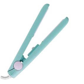 Міні-плойка прасок для волосся дорожня Make Time Бірюзовий з білим