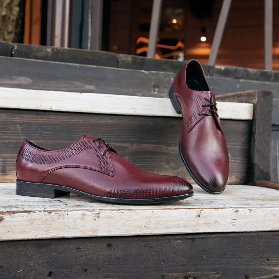 Стильные туфли бордового цвета 42 размер | Зображення 4