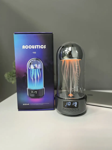Портативная колонка Bluetooth Медуза с функцией ночника A-Plus на 7 режимов света, объемный звук 360° | Зображення 3