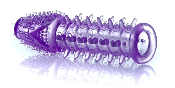 Многоразовые силиконовые насадка-презерватив  с шипами Boss Series без вибрации sexstyle | Зображення 1