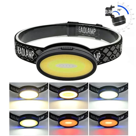 Ліхтар налобний RY-347 акумуляторний C04-COB | Зображення 4