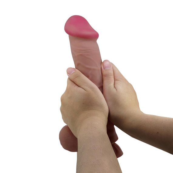 Фалоімітатор BAILE Sliding Skin 10,2'' Suction base Bendable TPR sexstyle | Зображення 5