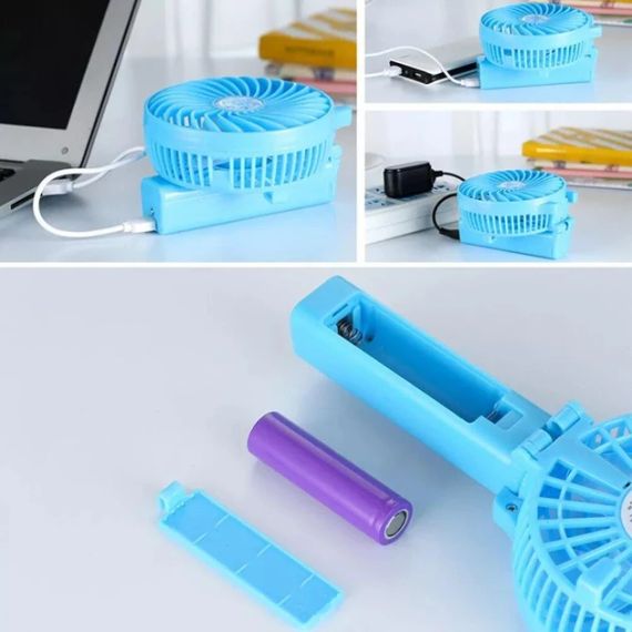 УЦЕНКА! Вентилятор ручной mini FAN. Портативный мини вентилятор с USB (Нет упаковки 3030) | Зображення 2