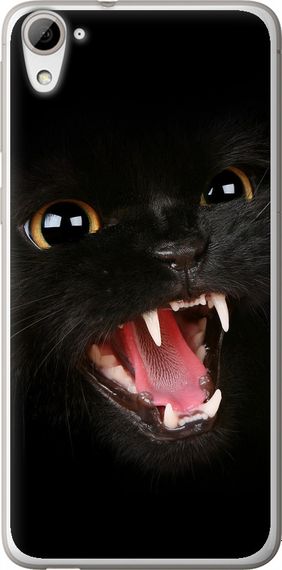 Чехол на HTC Desire 826 dual sim Чёрная кошка "932u-312-17620"