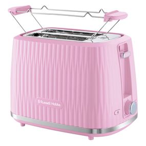 Тостер Russell Hobbs Eden 800Вт, пластик, підігрів, розморожування, малиновий (27372-56)