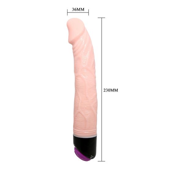 Вібратор - Waves Of Pleasure Fantasy Vibe Flesh, 23 см Sex Aura | Зображення 4