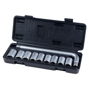 Набір насадок торцевих Grad 1/2" 9 шт + вороток (кейс) (6003035)