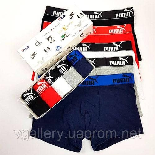 Подарунковий набір чоловічих трусів Puma Sport в коробці - ціна поштучно  - розмір XL | Зображення 3