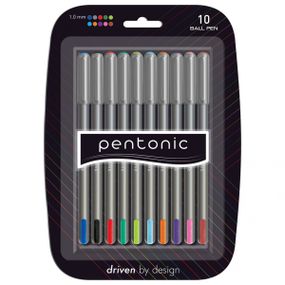 Набір кулькових кольорових ручок Pentonic 412199 10 шт