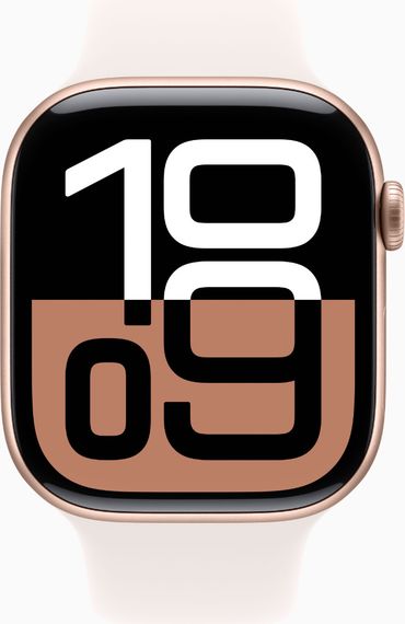 Смарт-годинник Apple Watch Series 10 GPS 46mm Rose Gold Alu. Case w. Light Blush Sport Band - M/L (MWWU3) | Зображення 2