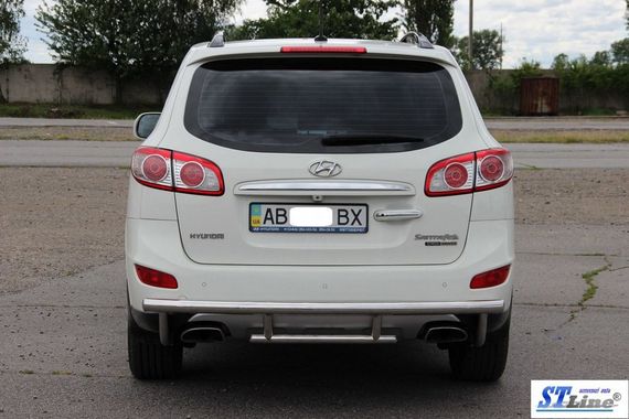 Задня дуга AK002-2 (нерж.) для Hyundai Santa Fe 2 2006-2012рр | Зображення 2