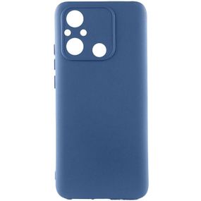 Чехол TPU GETMAN Liquid Silk Full Camera для Xiaomi Redmi 12C Синий / Navy Blue