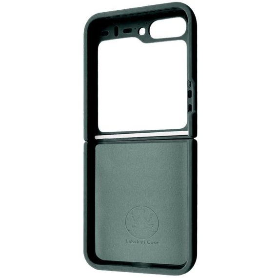Чохол Foldables Silicone Cover Lakshmi (AAA) для Samsung Galaxy Z Flip5 Білий / White Зелений / Cyprus Green | Зображення 3