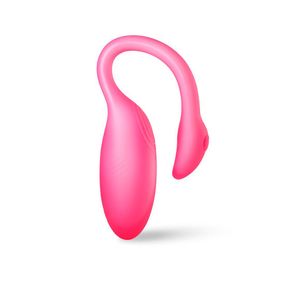 Смарт-виброяйцо Magic Motion Flamingo Max Pink 2 в 1: виброяйцо и тренажер Кегеля, 10 режимов