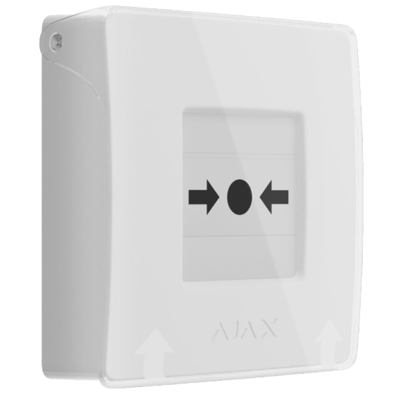 Ajax Manual Call Point (White) (8EU) ASP ручний бездротовий Сповіщувач | Зображення 1