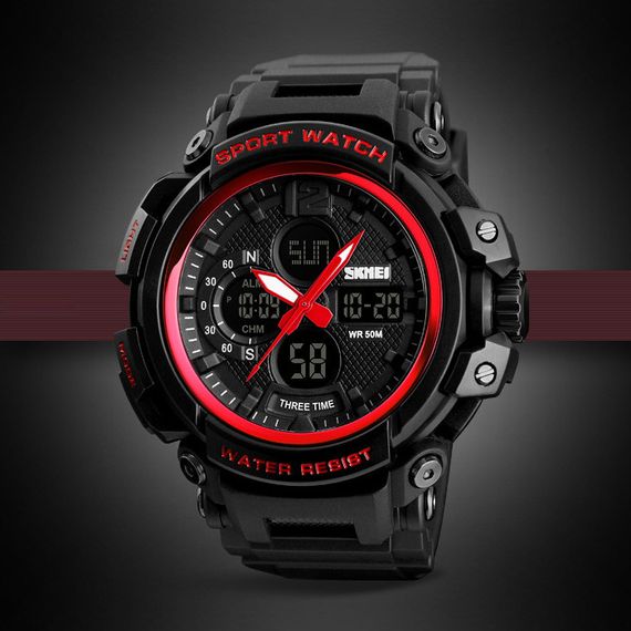 Skmei 1343 (1343RD) Black-Red SALE | Зображення 3