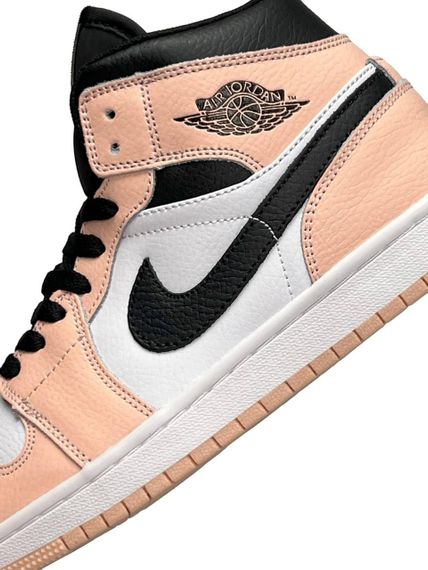 Жіночі кросівки N-ik-e Air Jordan 1 Retro HD Black White Peach , В'єтнам , весна / літо / осінь | Зображення 8