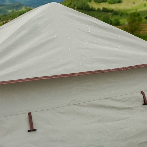 Палатка туристическая 2 человека 200*200*145 см бежевая | Зображення 4