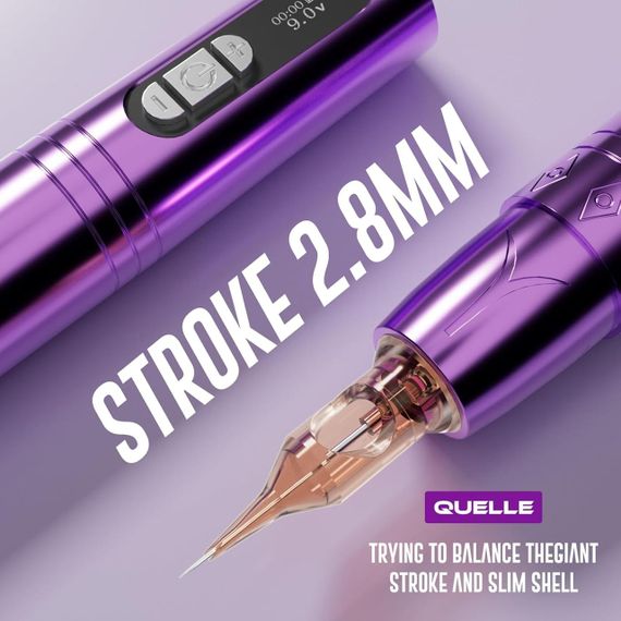 PMU тату машинка беспроводная роторная, набор для микроблейдинга татуажа с лицом для тренировки, 20 картриджей | Зображення 1