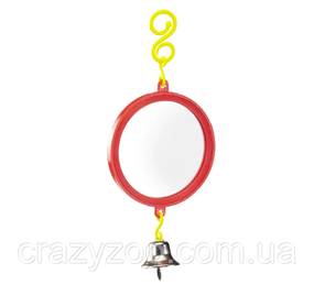 Дзеркало для птахів Ferplast Mirror PA 4212 коло червоне 8х15.5 см 84212799