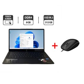 Ноутбук Gateway GWTC51427-BK / 14" (1920x1080) IPS Touch / Intel Core i5-1235U (10 (12) ядер по 3.3 - 4.4 GHz) / 8 GB DDR4 / 512 GB SSD M.2 / Intel Iris Xe Graphics / WebCam / Fingerprint б/у + Подарок Проводная мышь / USB