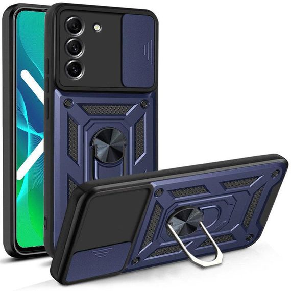 Чохол Ummi Camshield Serge Ring для Samsung Galaxy S21+ Синій / Navy | Зображення 1