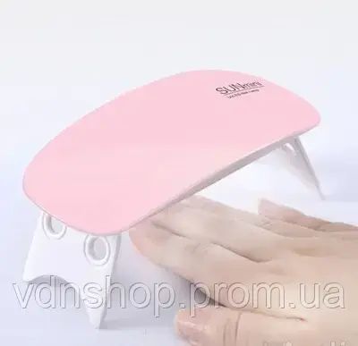 LED+UV Lamp SUN Mini 6W LED лампа для полімеризації гель-лаку | Зображення 1