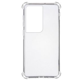 TPU чохол GETMAN Ease logo посилені кути для Samsung Galaxy S21 Ultra Безбарвний (прозорий)