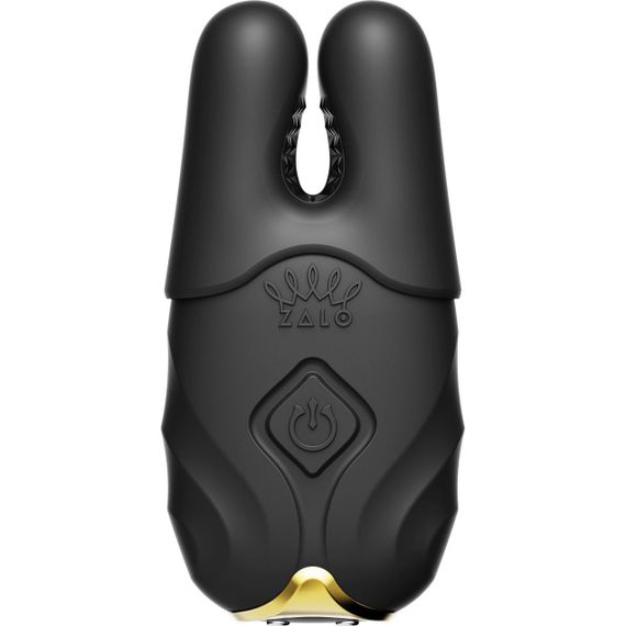 Смарт-вібратор для грудей Zalo - Nave Obsidian Black, пульт ДК, робота через додаток Sex Aura | Зображення 1