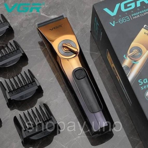 Машинка для стрижки волос для мужчин VGR V-663 Сменные насадки | Зображення 3