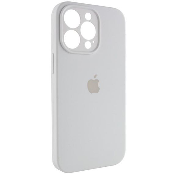 Чехол Silicone Case Full Camera Protective (AA) для Apple iPhone 14 Pro (6.1") Белый / White | Зображення 1