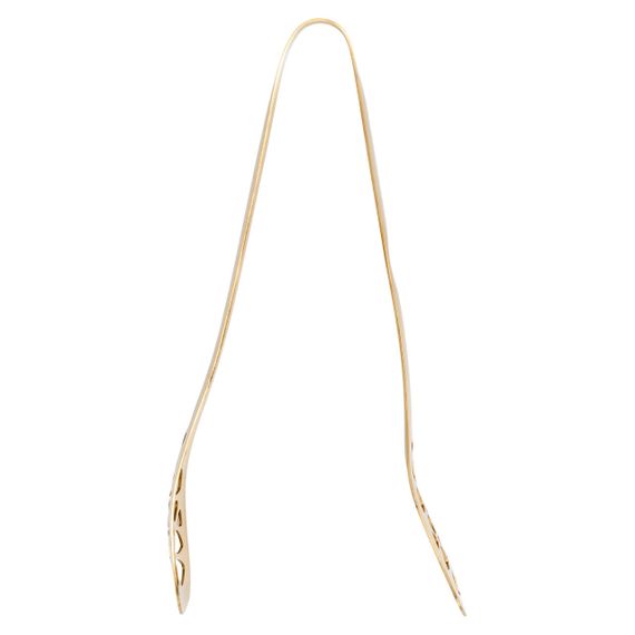 Щипці кухонні металеві 25×5 (см) кулінарні щипці для м'яса, риби, гриля кухарські щипці Золотистий HP-8-64 | Зображення 2