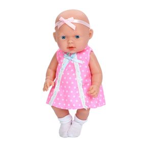 Интерактивная игрушка Пупс 225-B-E(Pink-2) со звуком, высота 26 см