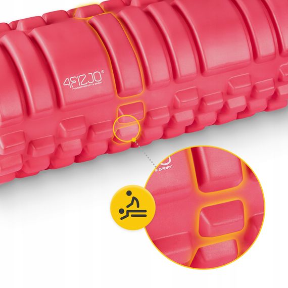 Масажний ролик 4FIZJO 33 x 14 см (валик, роллер) Pink (P-5907739310088) | Зображення 5