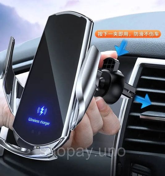 Автомобильное беспроводное зарядное устройство Q3 мощностью 30 Вт ∙ Автодержатель для телефона с функцией быстрой зарядки Q3 | Зображення 4